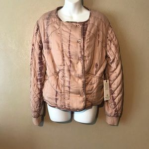 Host Pick 🎉Anthropologie Marrakech pink tie dye jacket size M